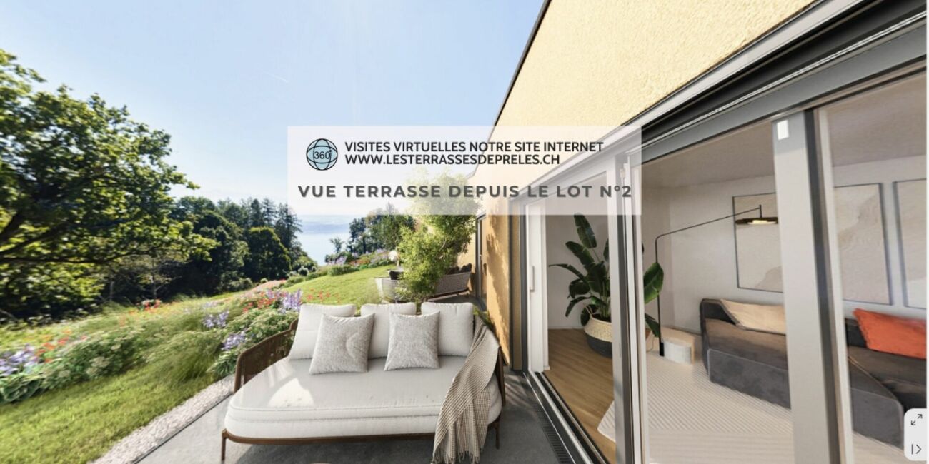 Derniers 4,5 pièces neufs avec terrasse, jardin et vue sur le lac - Bild 1