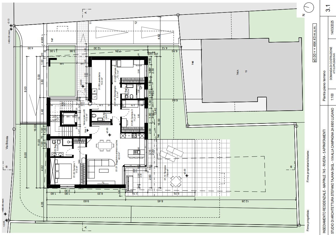 NUOVO 4.5 IN COSTRUZIONE CON 280 MQ DI GIARDINO A RIVERA - Bild 6