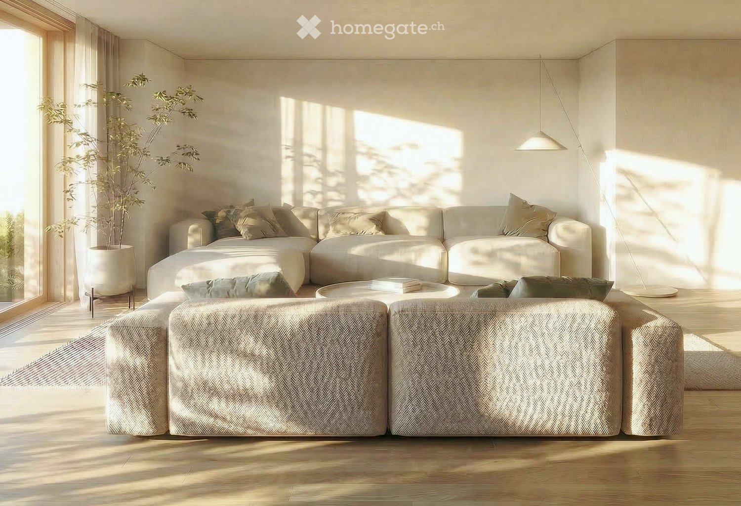 Luxus 3.5-Zimmer-Wohnung im Erdgeschoss mit Sitzplatz 2 km vom Wildegg Zentrum -  Bild 2