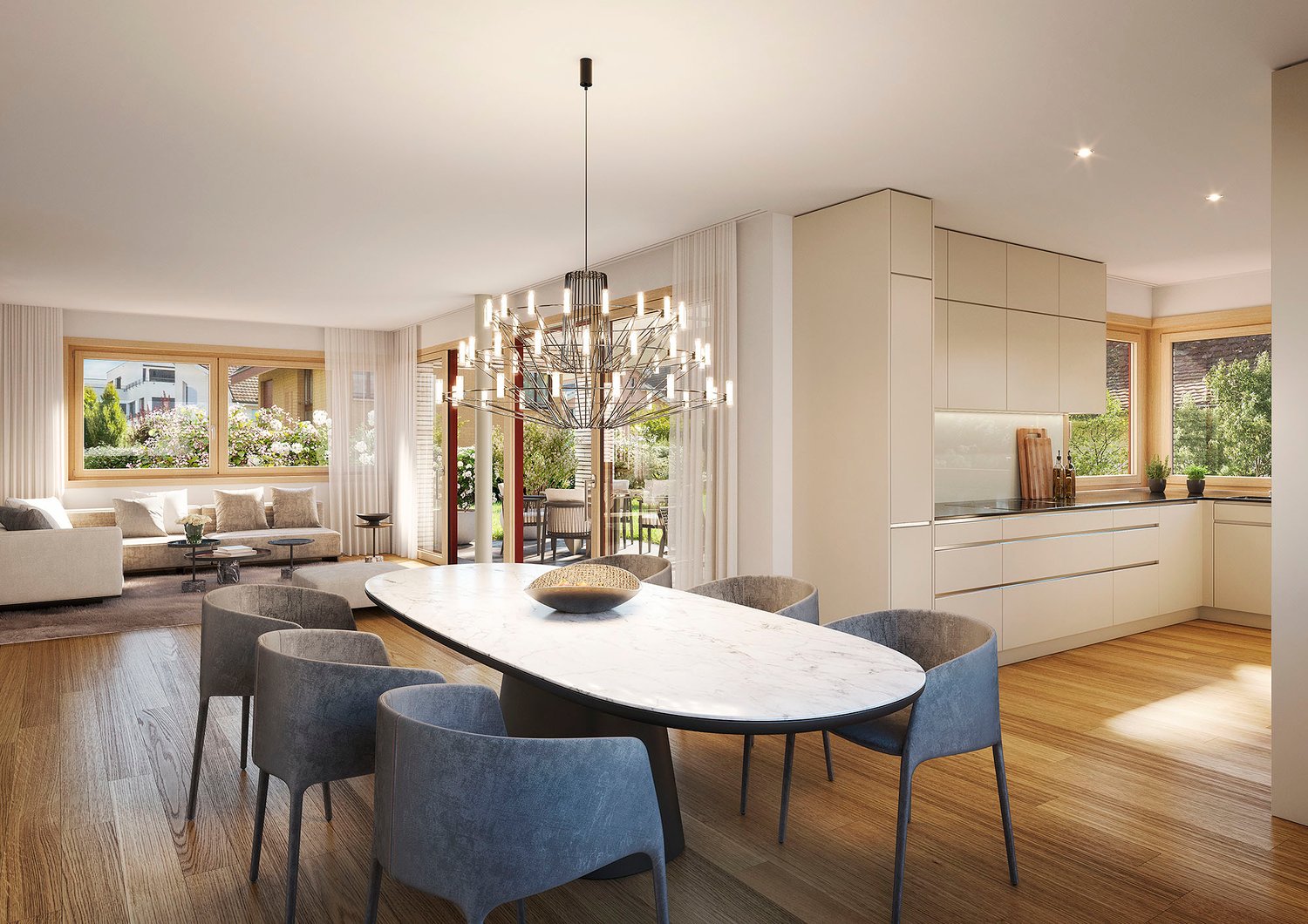 Neubau: 144 qm Attika-Maisonette mit 60 qm Rooftop-Terrasse in Therwil - Bild 2