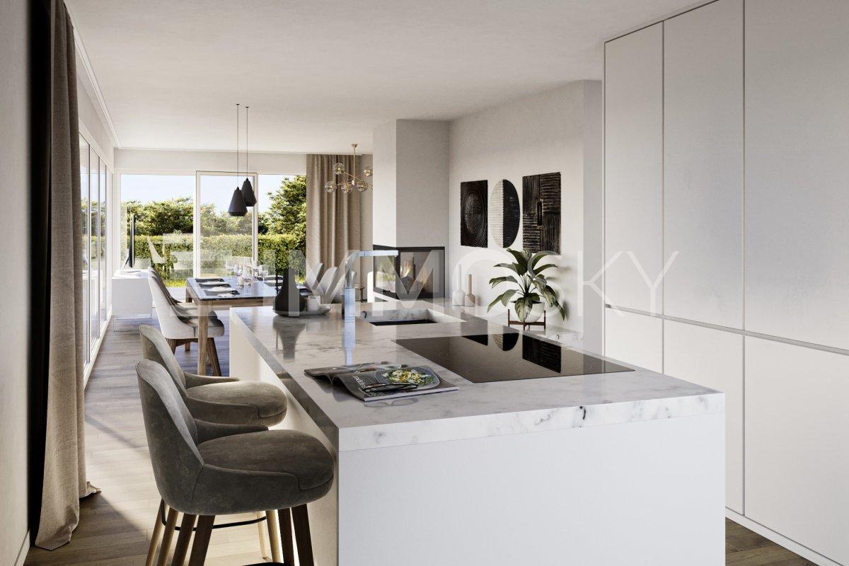 PERMIS EN FORCE ! Plus qu'une villa disponible ! - Cuisine américaine spacieuse et ouverte