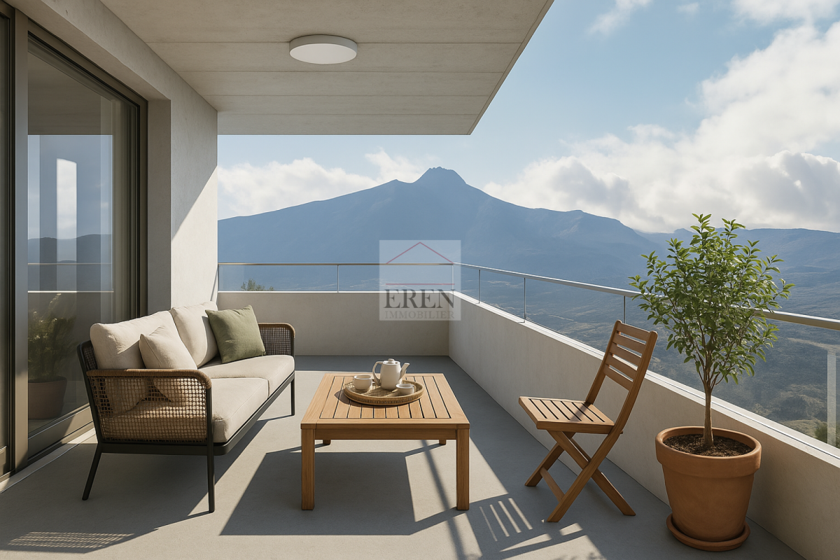 Appartement 2,5 pièces avec grande terrasse ouest de 42,50 m2 au 3ème étage - Appartement 2,5 pièces à vendre à Grône