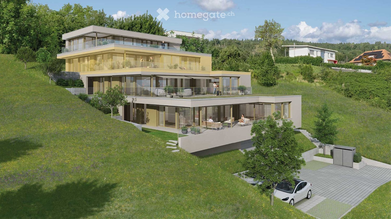 Exklusive 5.5-Zimmer-Terrassenwohnung in Villmergen - Neubau bezugsbereit 2027 - Bild 1