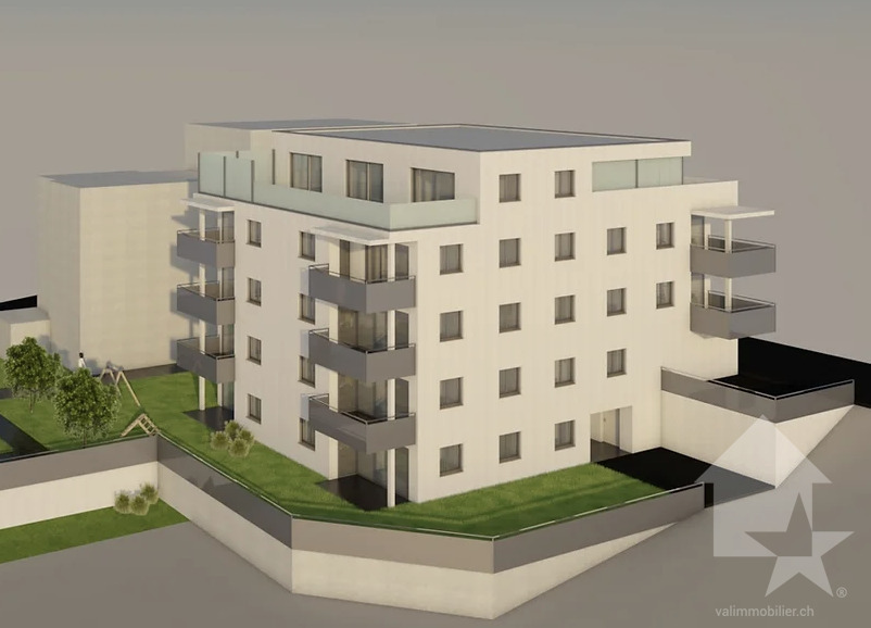 Attique de 4.5 pièces très bien situé avec balcon et terrasse -  Bild 1