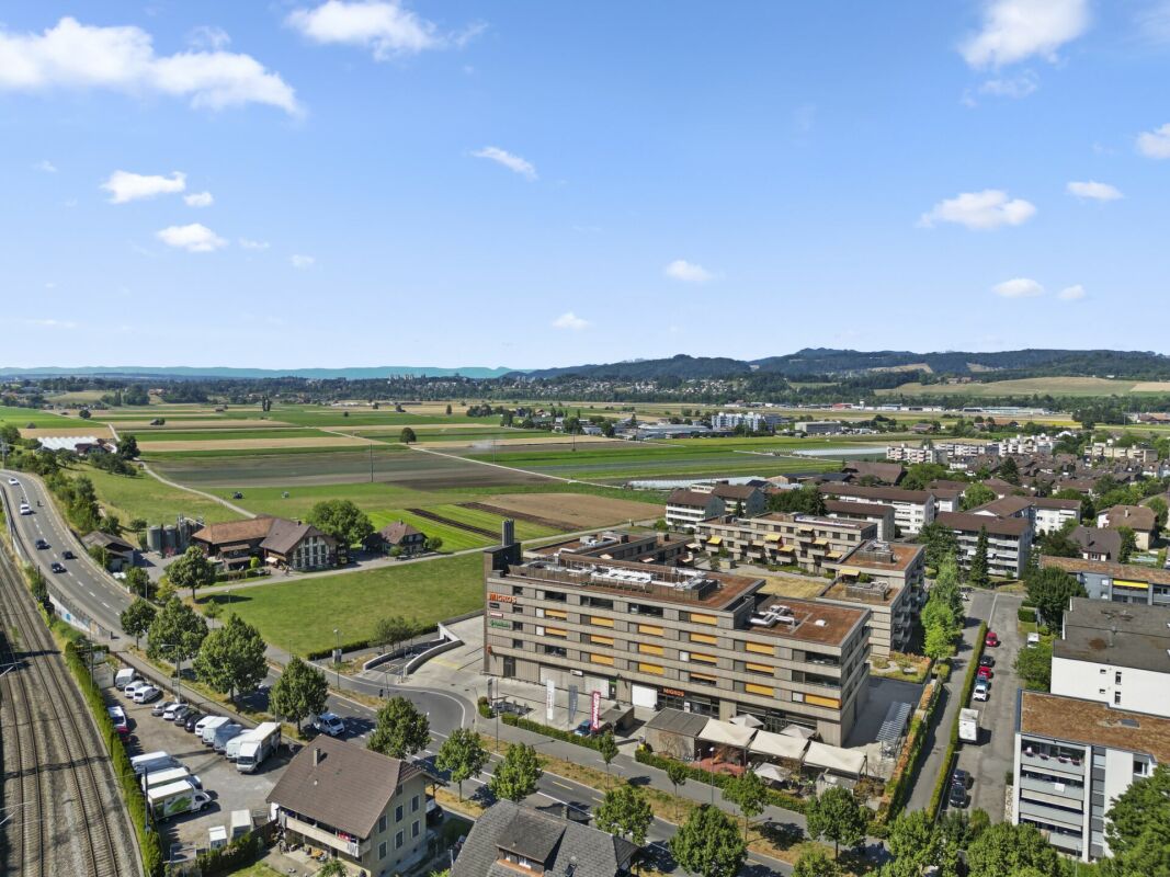 3,5 Zi. Attika-Wohnung Süd - Ausblick Richtung Belpmoos