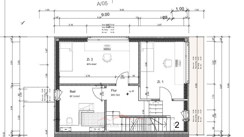 Doppeleinfamilienhäuser in 4254 Kleinlützel, Haus 2 - OG1