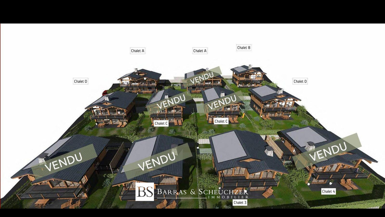 Luxueux chalet en construction de 195m2 nets - Plan du quartier