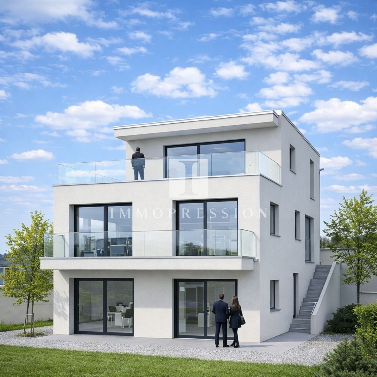 NEUBAU in Hofstetten-Flüh: Sonnenverwöhntes Einfamilienhaus - 1A-Ausblick! - Bild 1