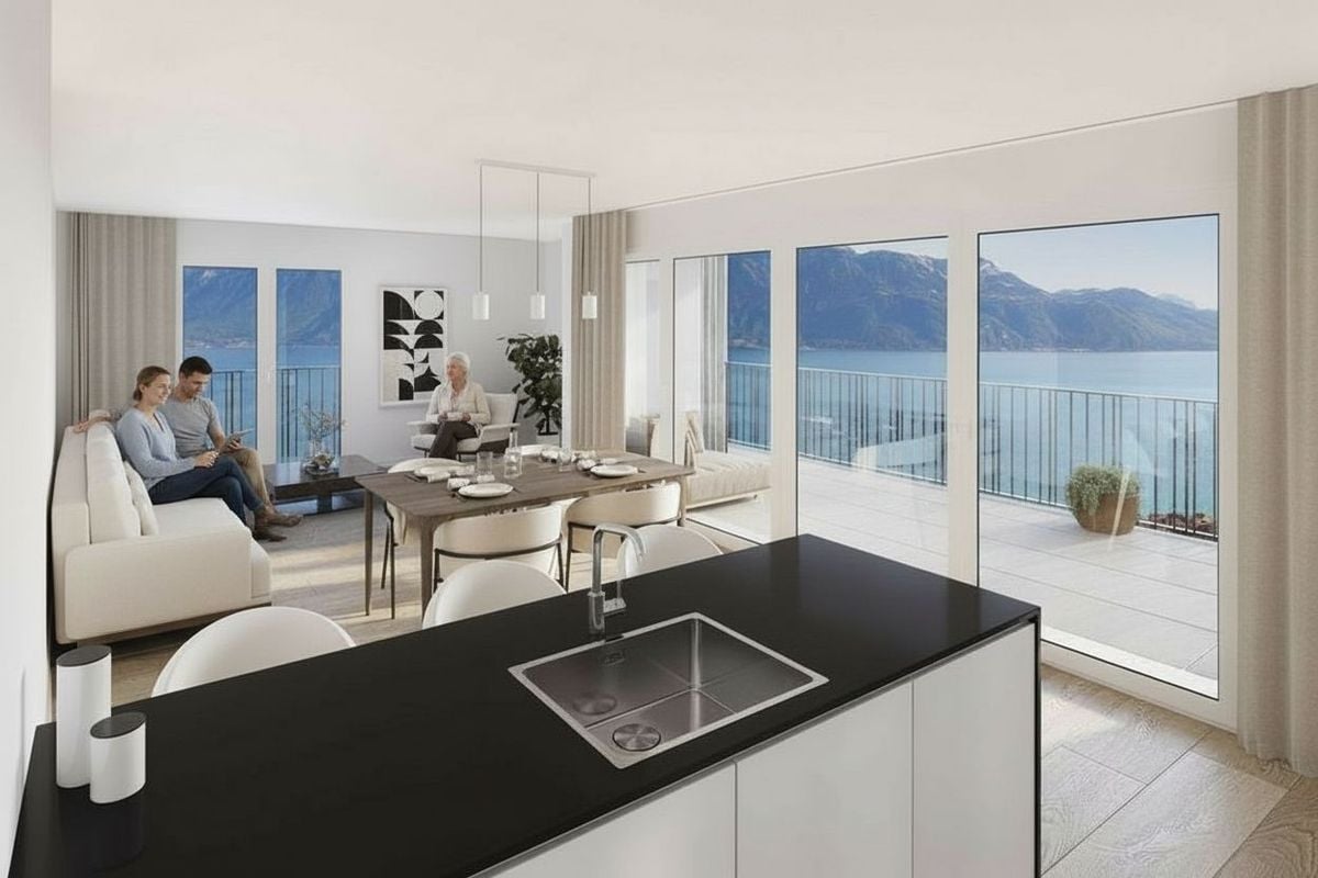 3.5 pièces neuf avec vue lac. Standing, lumière et cadre UNESCO -  Bild 3