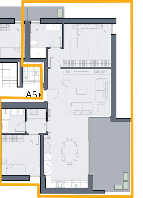 BELLINZONA - VENDESI NUOVO 3.5 LOCALI CON AMPIA TERRAZZA - Bild 8