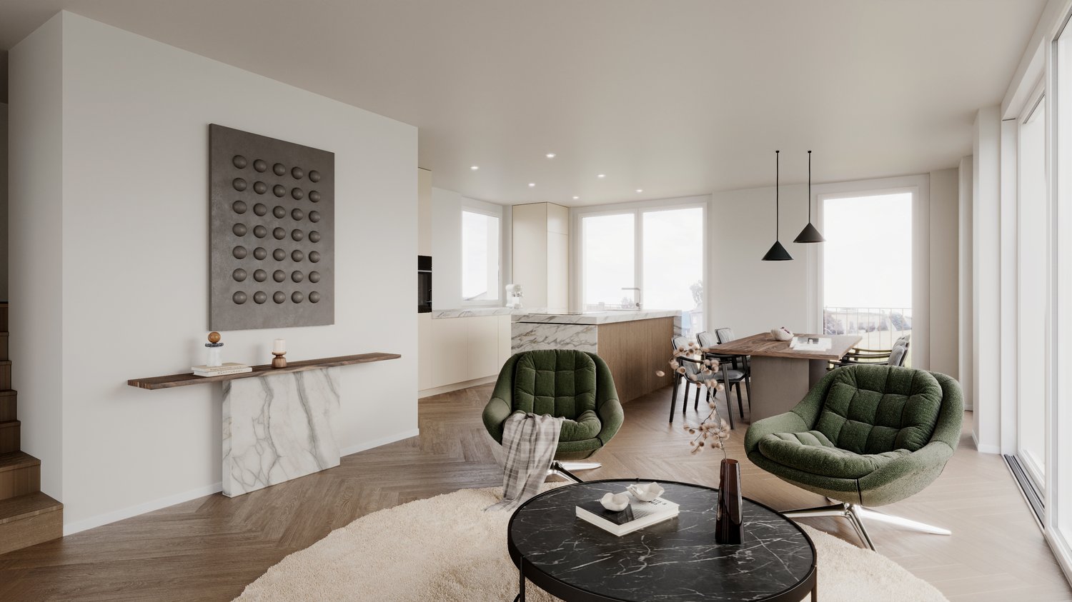 Moderne 4.5-Zimmer-Wohnung mit Südbalkon in Zürich Witikon - Bild 7