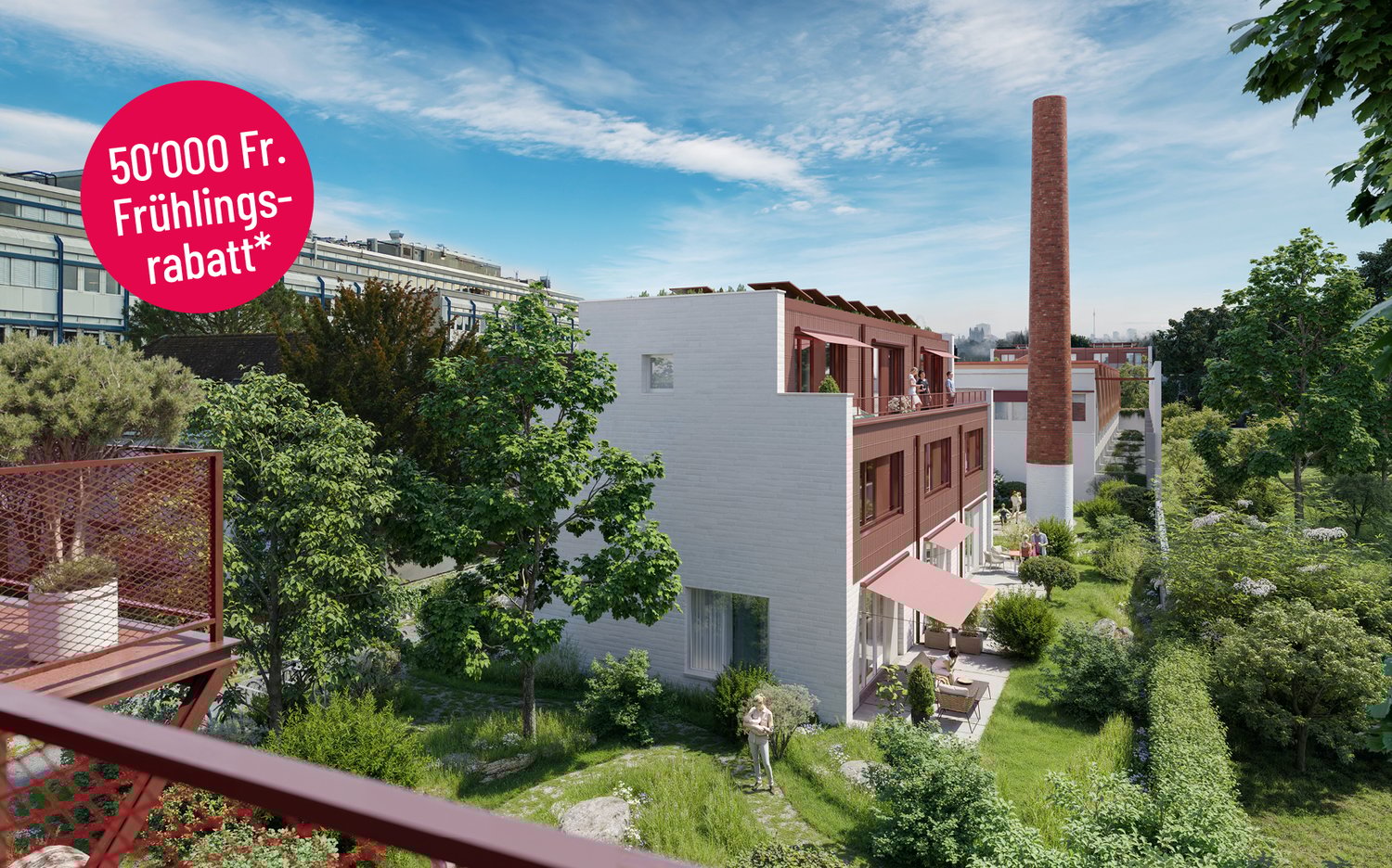 Grün. Privat. Urban. - Eigentumswohnungen und Reihenhäuser - Bild 1