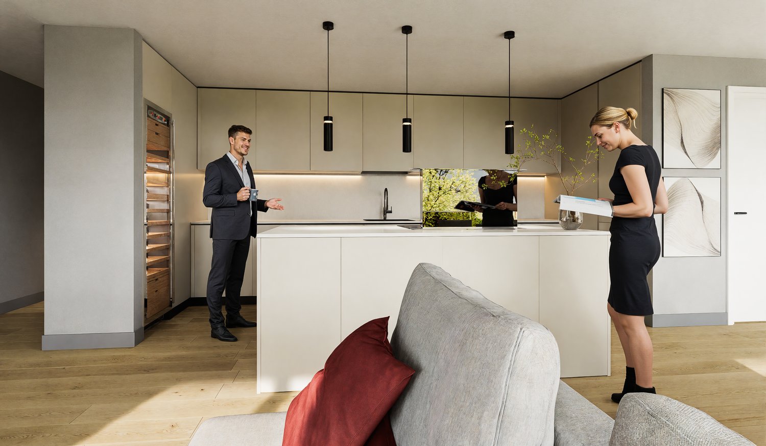 RAFFINATO E NUOVO 4.5 LOCALI CON GIARDINO PRIVATO A BOSCO LUGANESE -  Bild 9