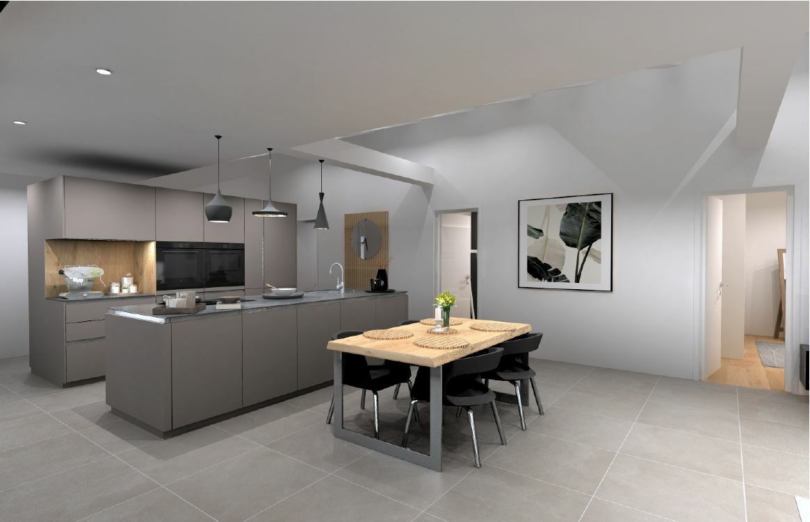 E X K L U S I V  W O H N E N   M I T  S E E B L I C K - Küche Attika