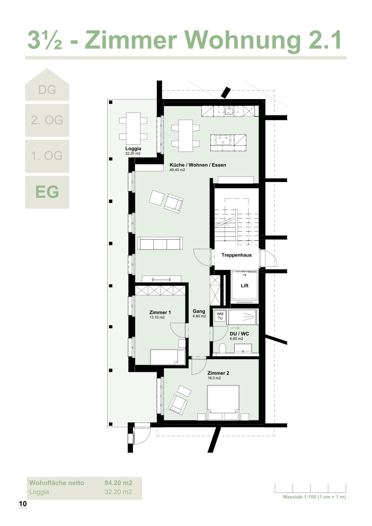 Moderne 3.5-Zimmer-Wohnung in Herzogenbuchsee - Bild 5