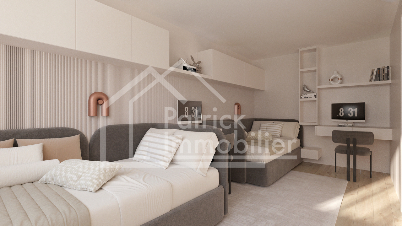 4.5 pièces neuf avec balcon de 32 m² à Courtepin - chambre