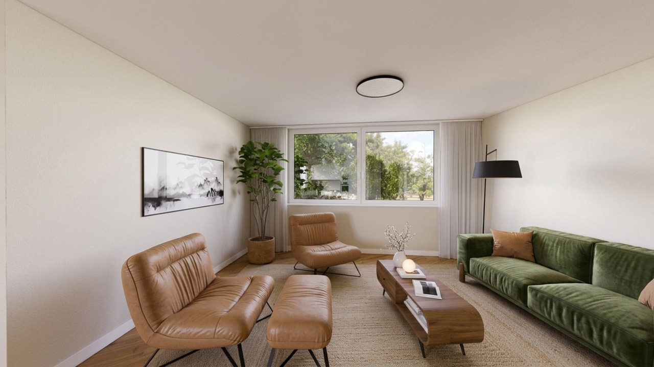 Vuadens | Appartement 4.5 pièces neuf sur plan - Séjour