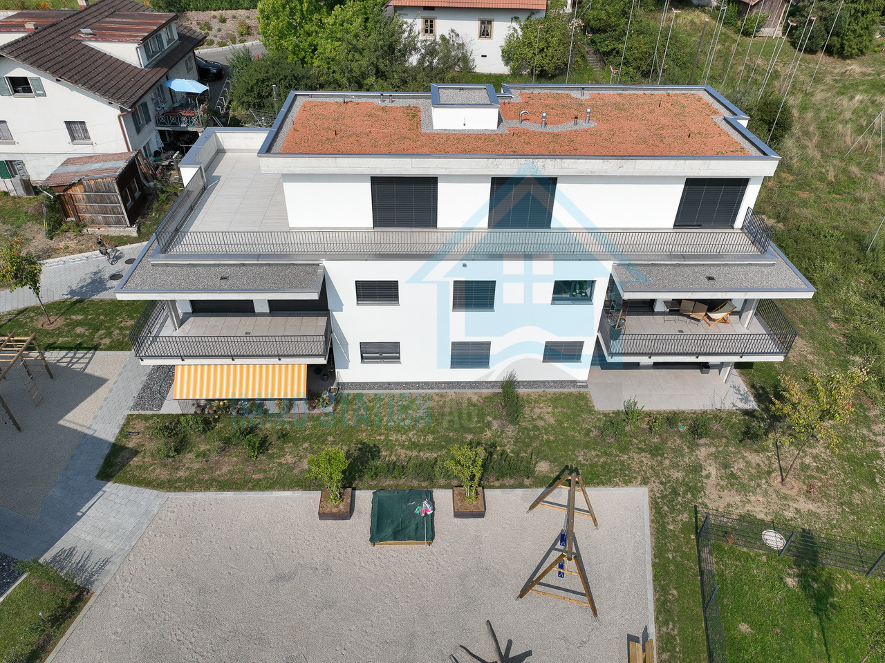 Exklusive Neubau-Attikawohnung mit Weitblick & höchstem Wohnkomfort - Luftaufnahme