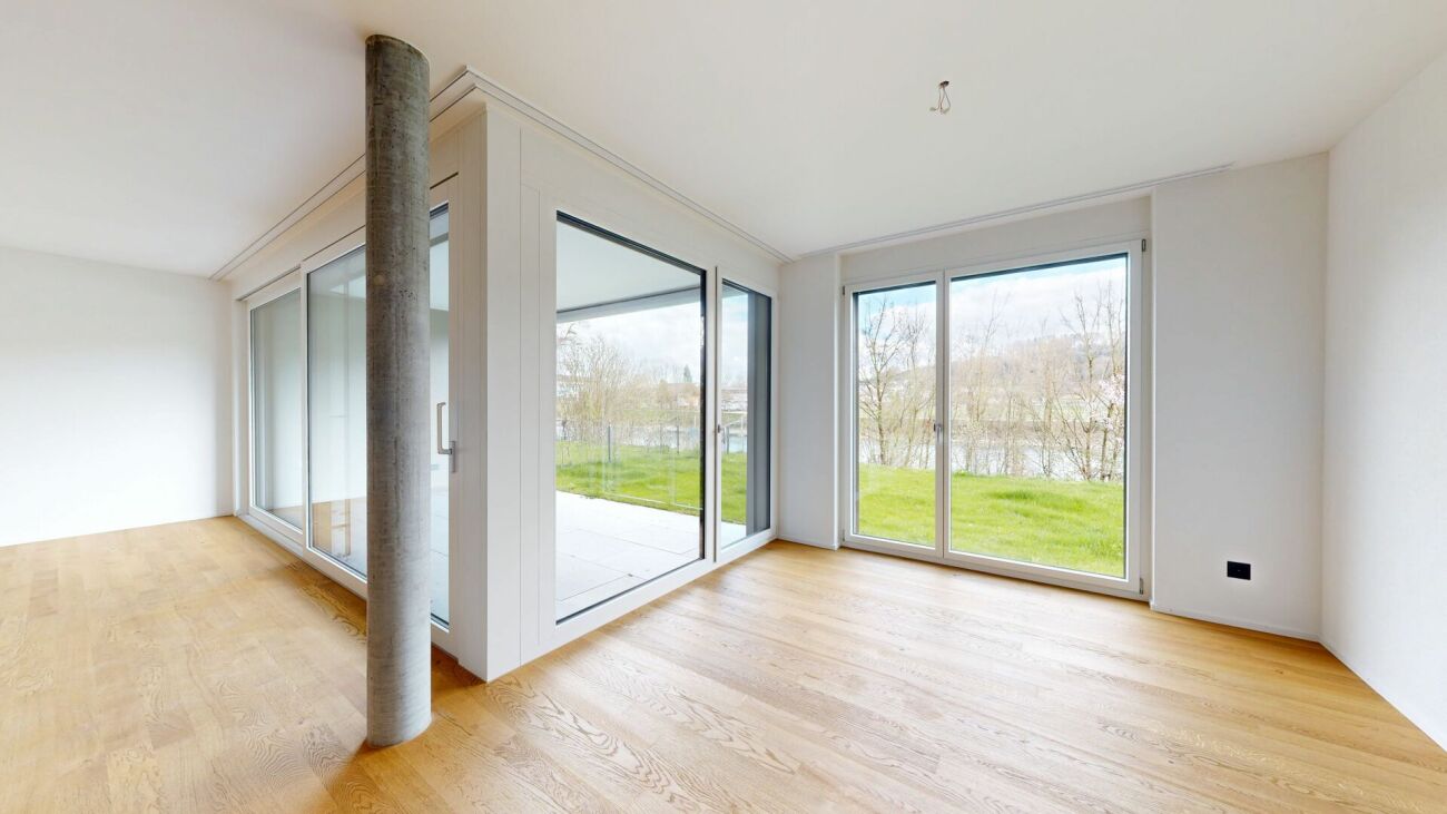 4.5 Gartenwohnung mit Blick auf die Aare - Wohnen