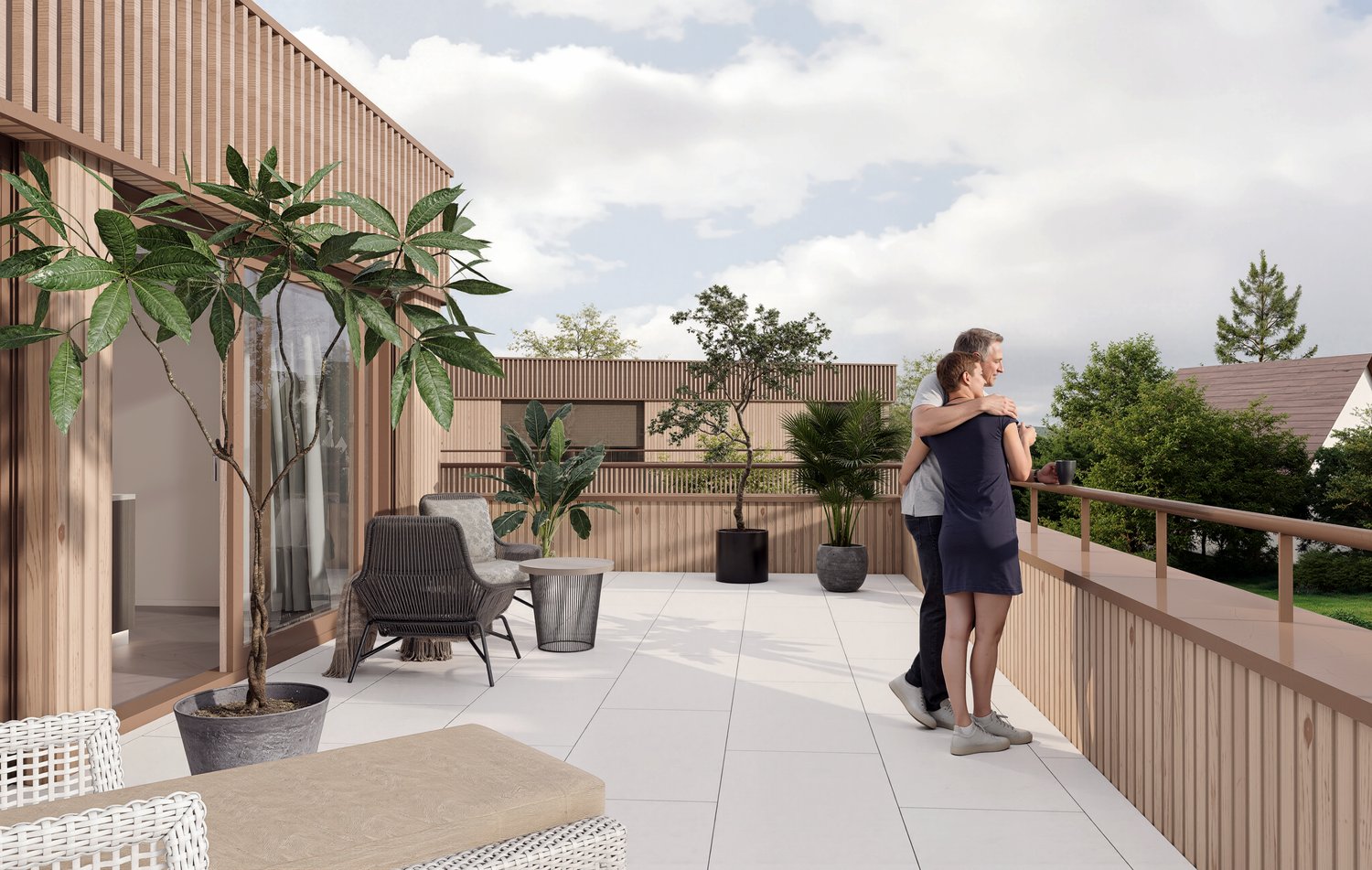 Wohnen im Park - Fünf luxuriöse Eigentumswohnungen in Goldach -  Bild 12