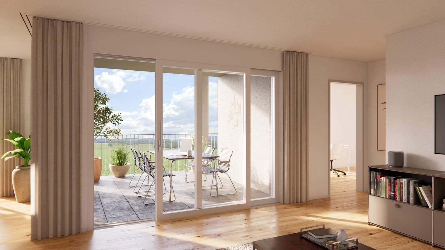 4.5-Zimmer-Neubau-Wohnung mit Balkon und Garage in Opfershofen TG - Bild 3