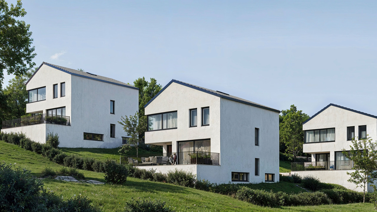 Projekt Hanfgartenweg mit 6 freistehenden Einfamilienhäusern (Haus 6) - Visualisierung