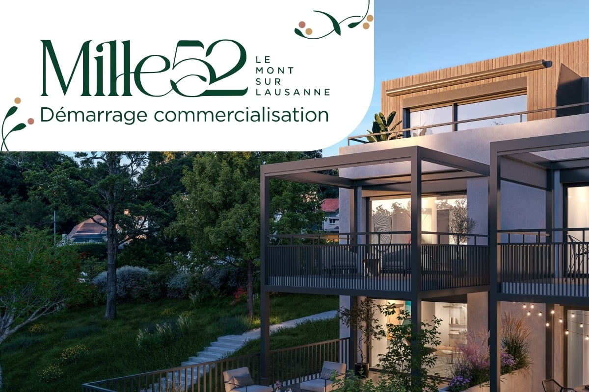 Mille52 - Lot C2-102 - Appartement au 1er étage de 2.5 pièces avec balcon - Bild 1