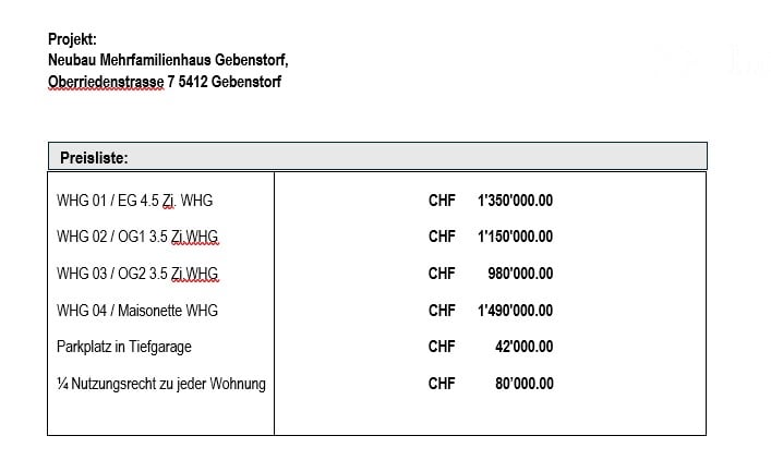 Wohnung in Gebenstorf - Bild 11