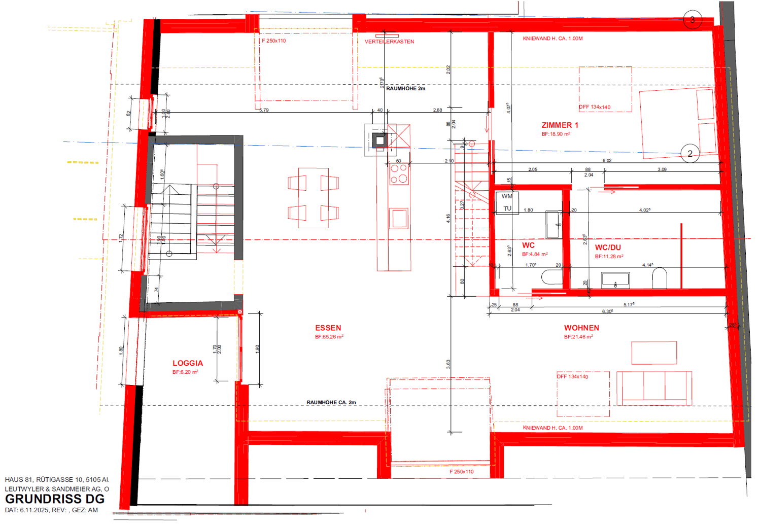 Moderne 4.5-Zimmer-Dachwohnung mit Cheminée in Auenstein -  Bild 13