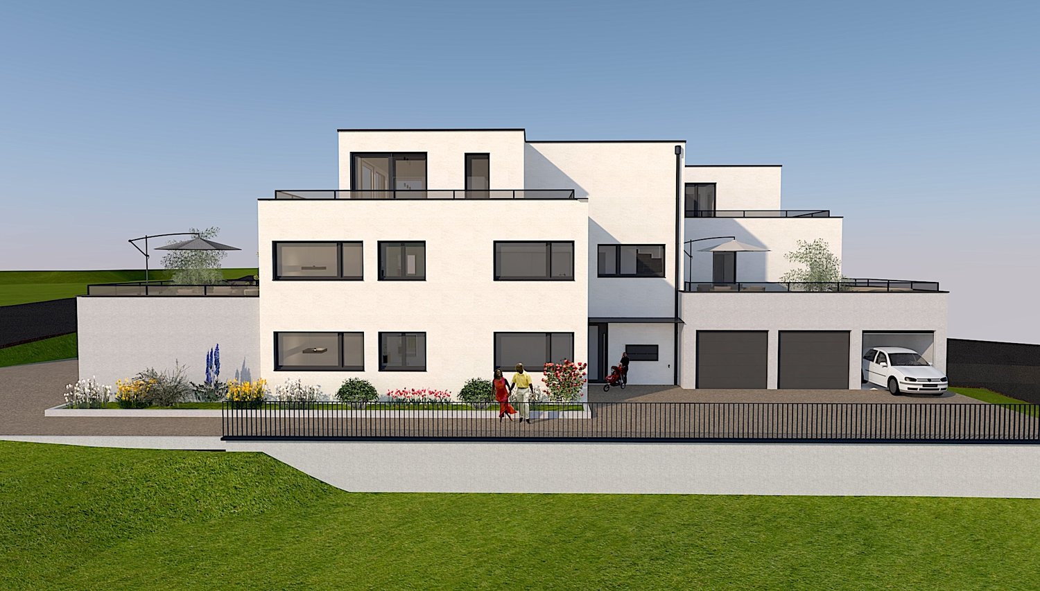 4.5 Zimmer Erdgeschosswohnung mit 88 m2 Balkon - Bild 4