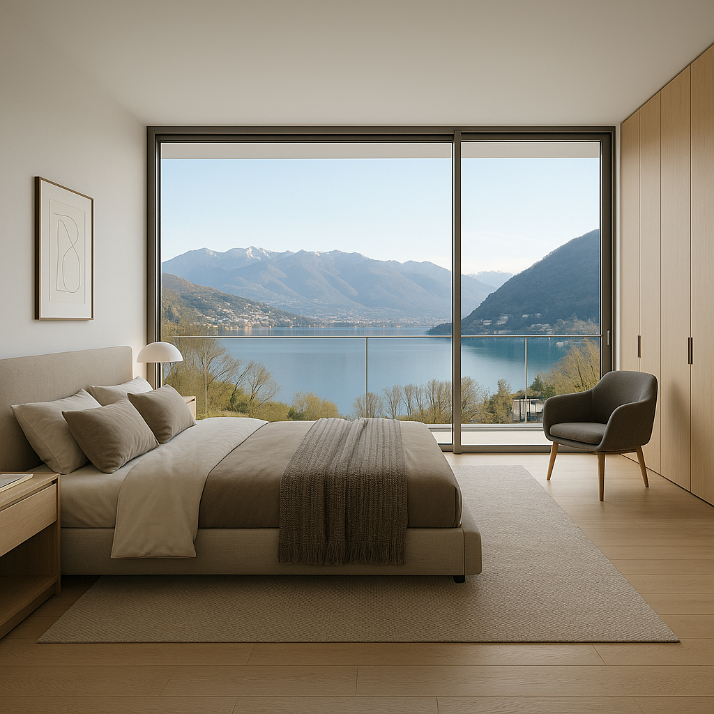 MODERA ED ESCLUSIVA VILLA VISTA LAGO DI 6.5 LOCALI A PUGERNA - Bild 6