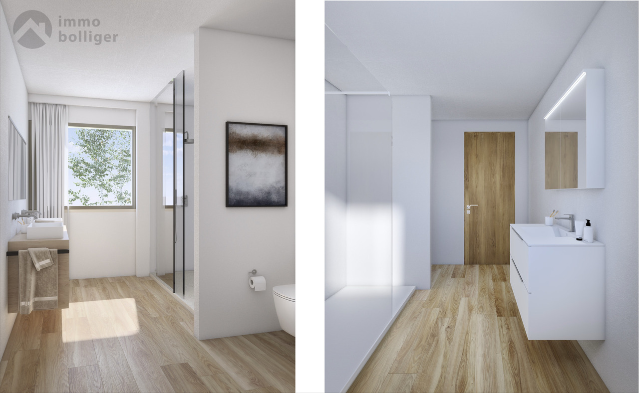 Nachhaltig gebaut - modern gelebt: Ihr neues Zuhause in Brittnau - Badezimmer