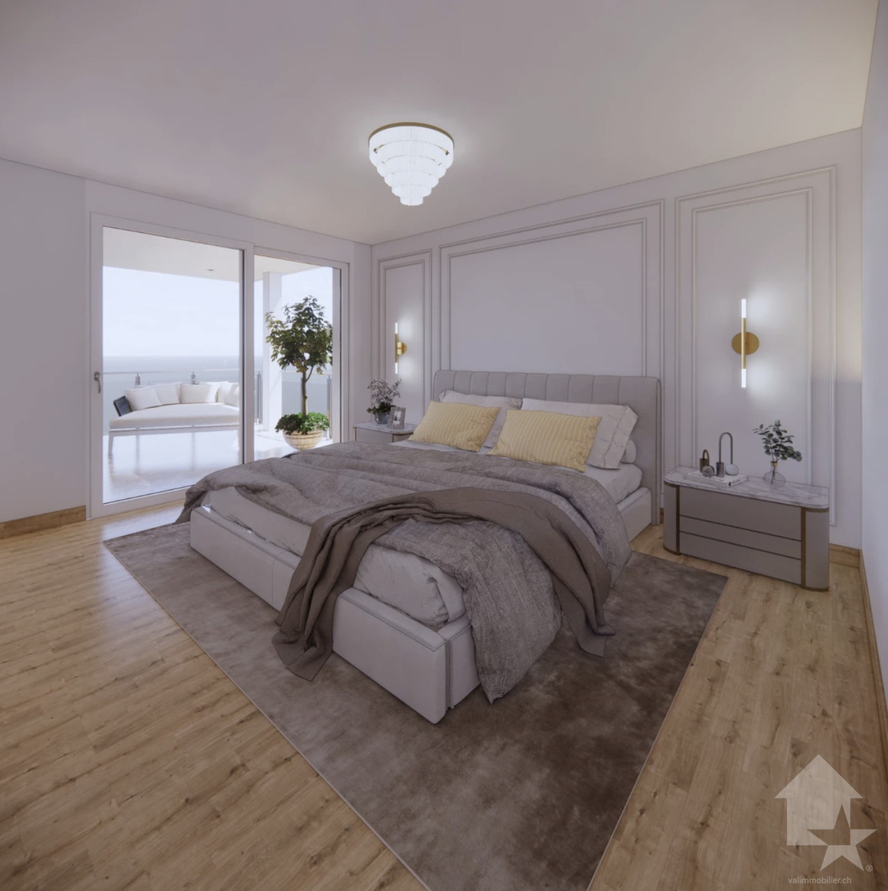 Attique de 4.5 pièces très bien situé avec balcon et terrasse -  Bild 13