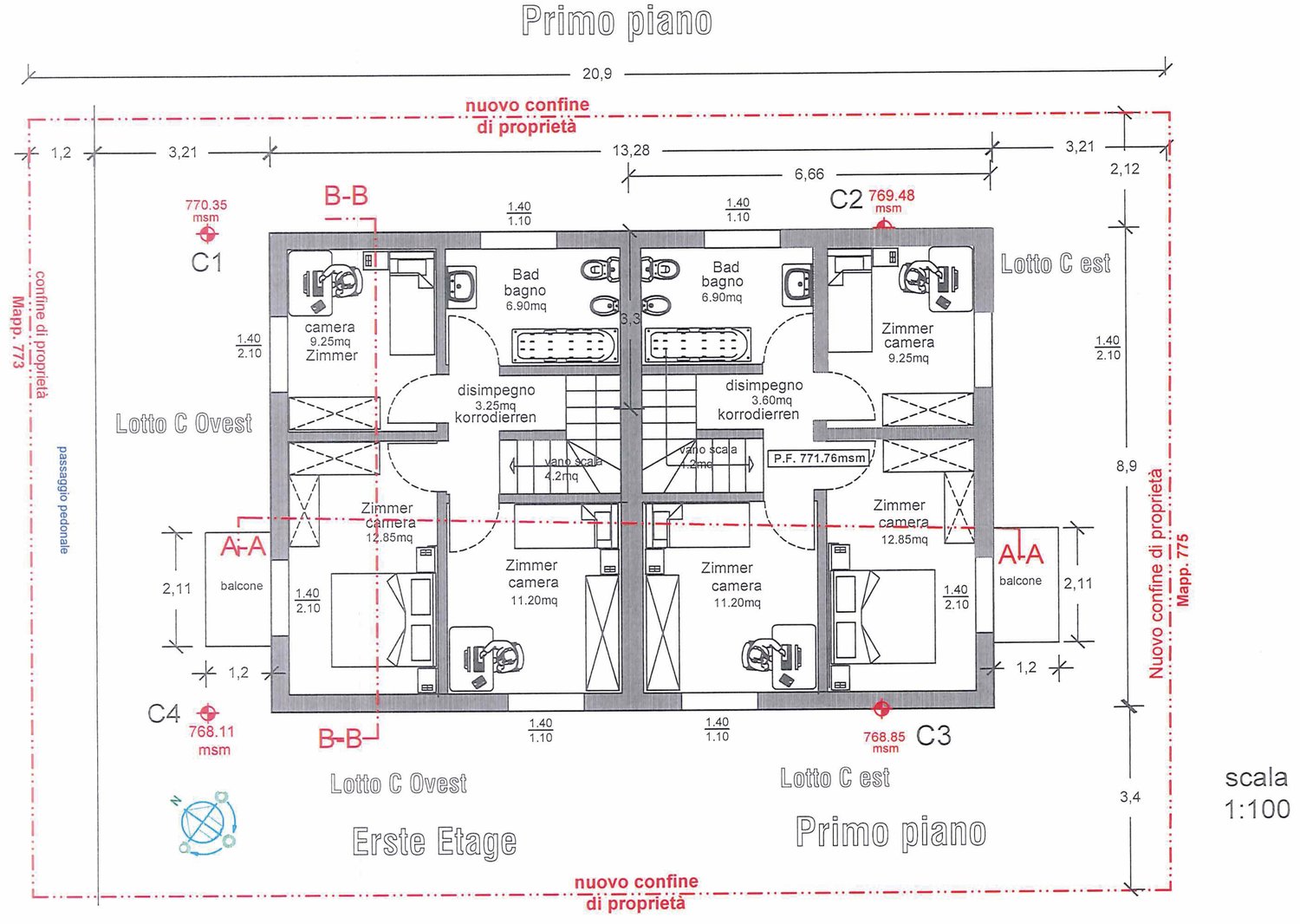 NUOVA COSTRUZIONE A FAIDO - CASA BIFAMILIARE 4,5 LOCALI CON GIARDINO E VISTA MONTAGNA - Image 4