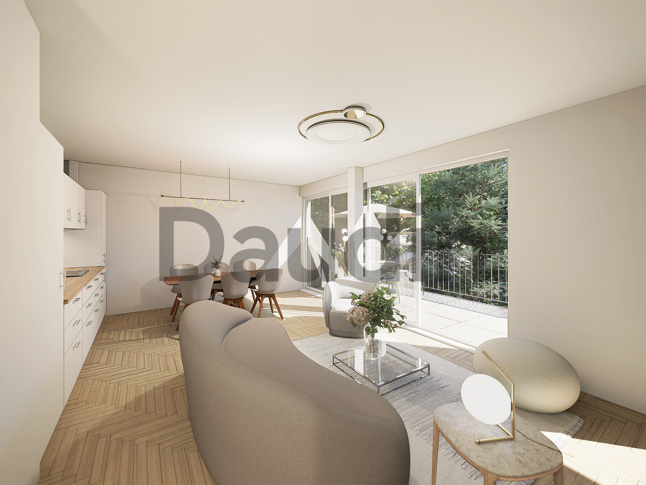 Appartement THPE sur plan de 3 pièces avec jardin privatif -  Bild 3