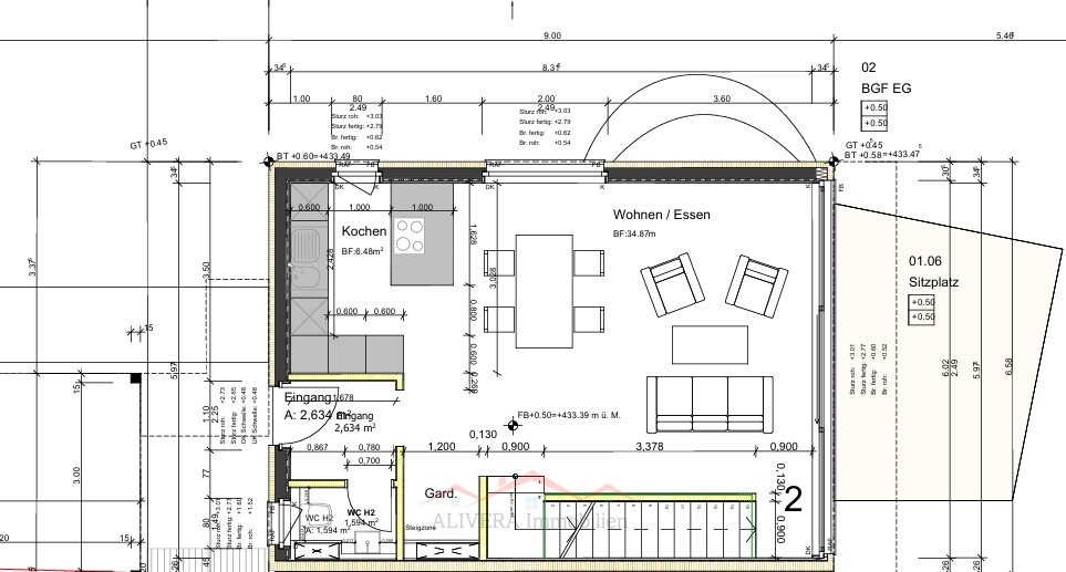 Doppeleinfamilienhäuser in 4254 Kleinlützel, Haus 2 - EG