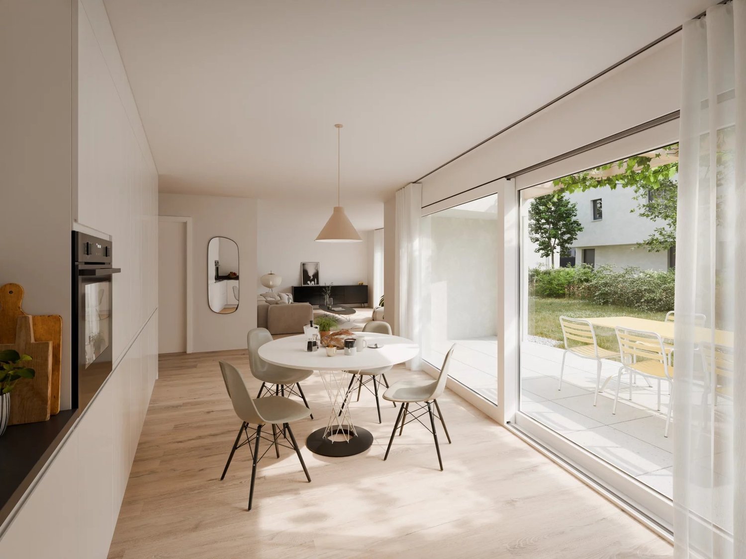 Les Capites - Appartement de 5,5 pièces avec jardin -  Bild 1