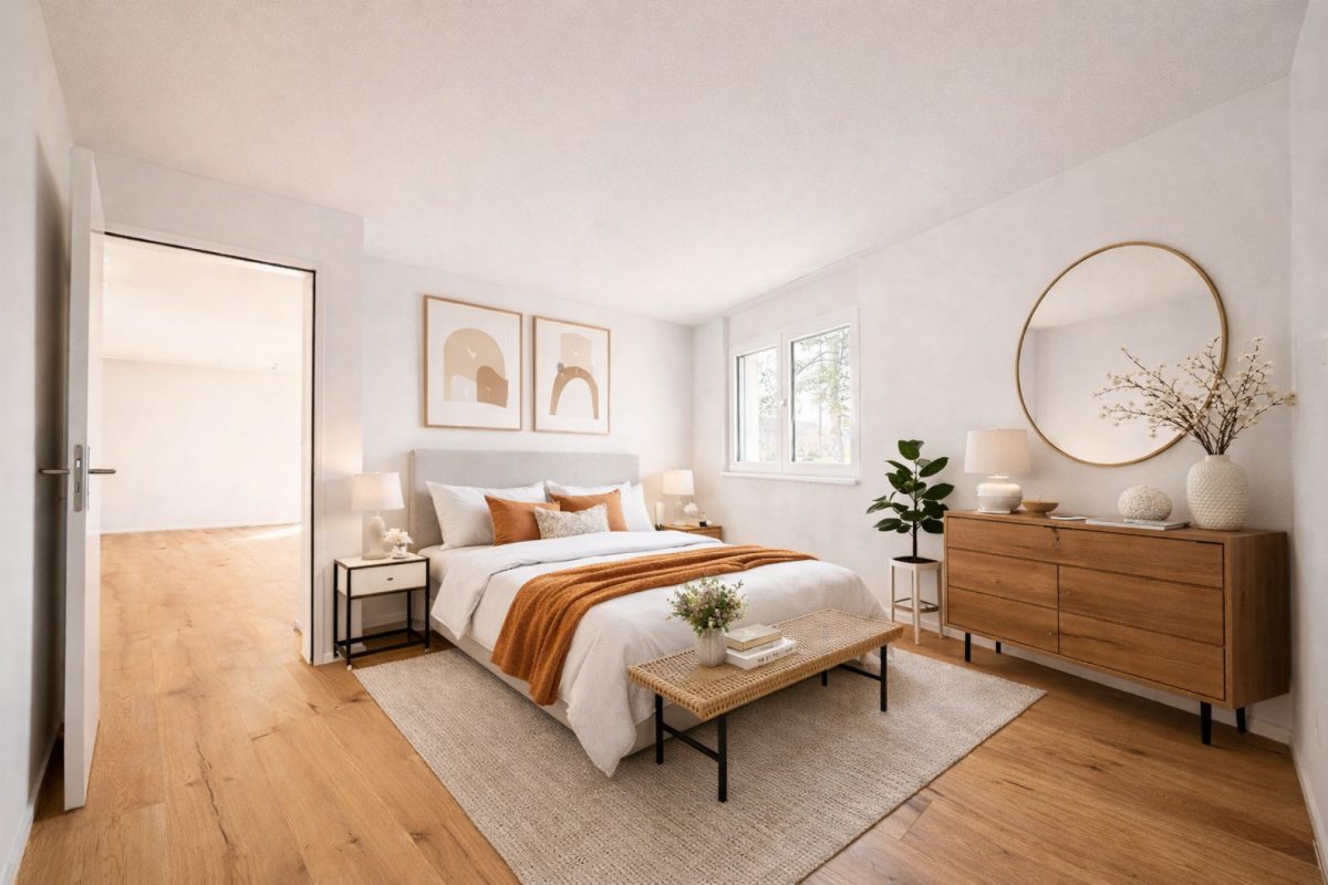 Moderne 3.5-Zimmer-Neubauwohnung mit stilvoller LED-Ambientebeleuchtung und sonnigem Balkon - Bild 3