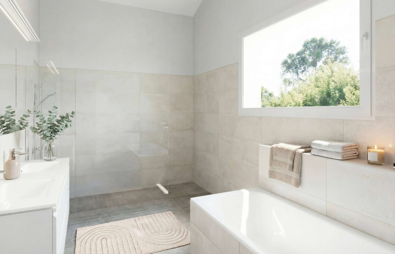 Neubau in Wilchingen - Ihr modernes Doppeleinfamilienhaus - Badezimmer