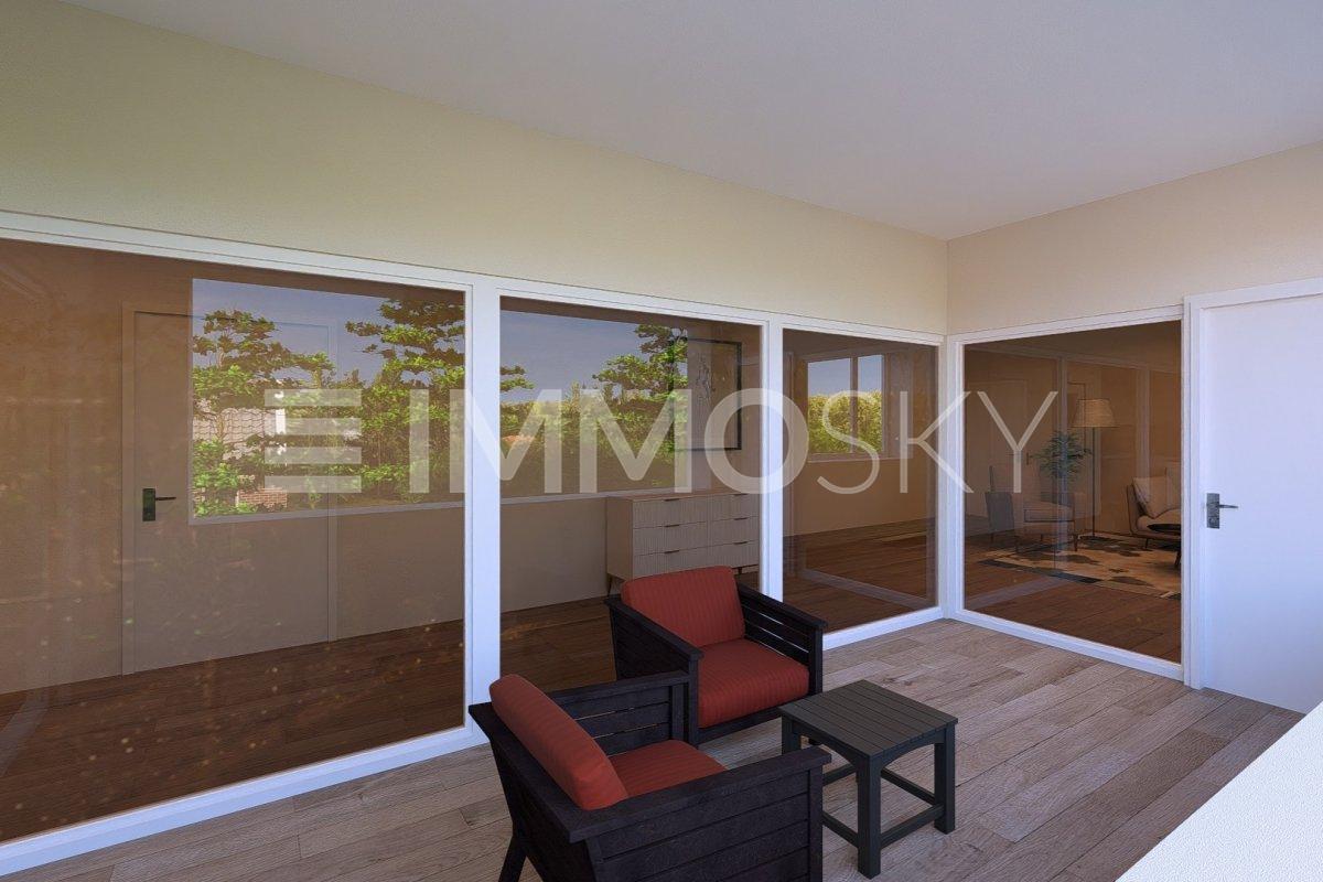 EXCLUSIVITÉ ! Unique 5.5 pièces d'env. 179 m² dans une ferme rénovée ! - Terrasse de 14 m2