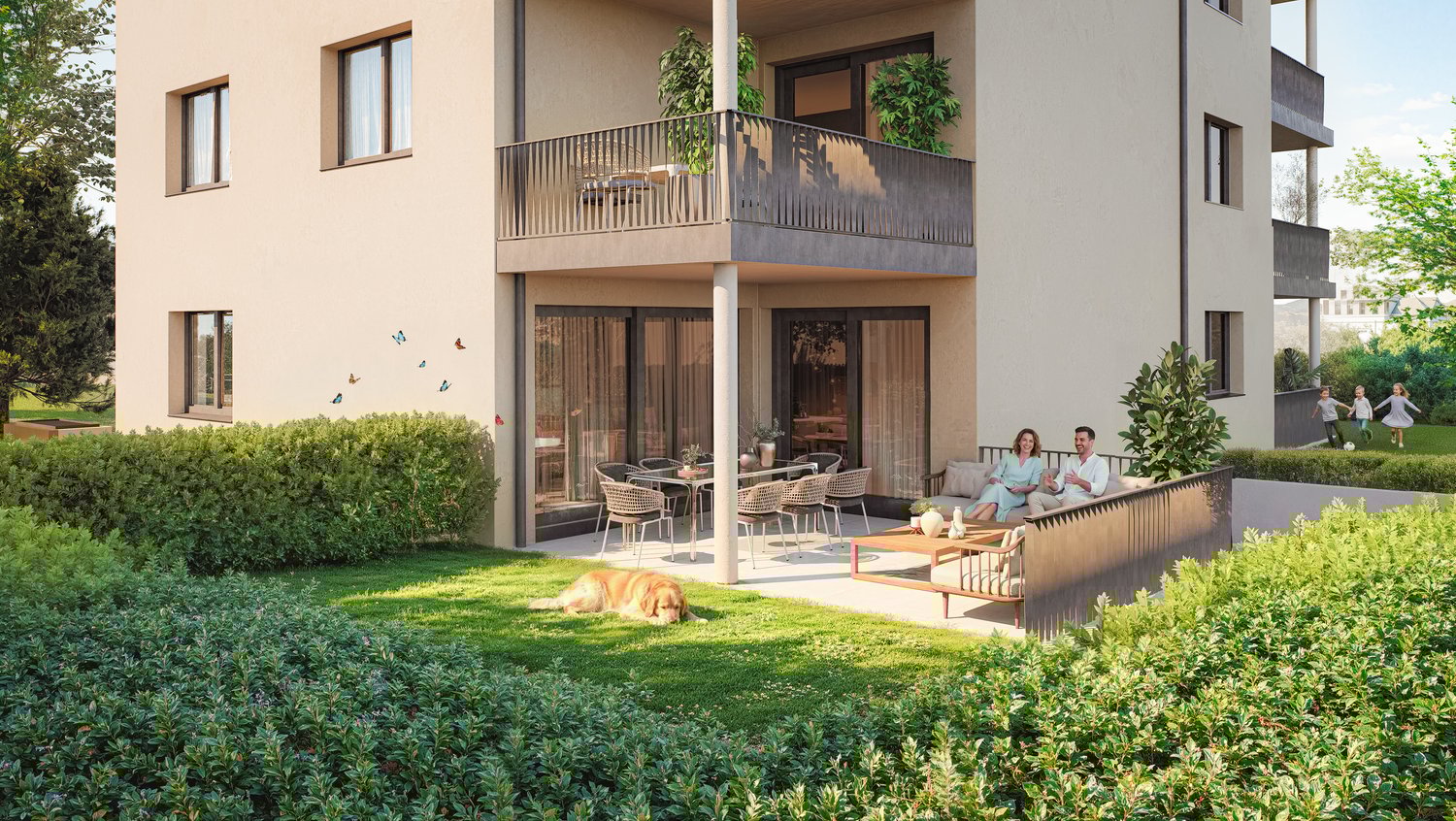 4.5-Zi. Maisonette-Gartenwohnung - Einfamilienhaus-Feeling - Garten