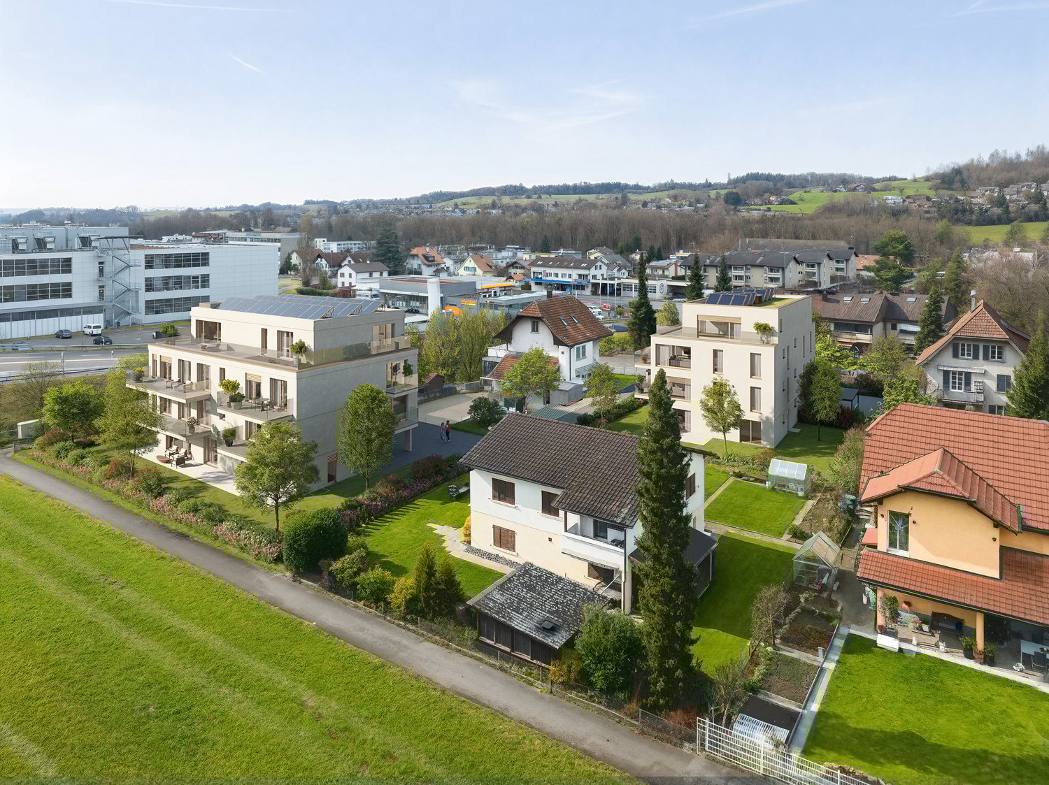 SPITZMATTE DUO - 12 moderne Eigentumswohnungen mit Top-Anbindung in Flamatt - Bild 1