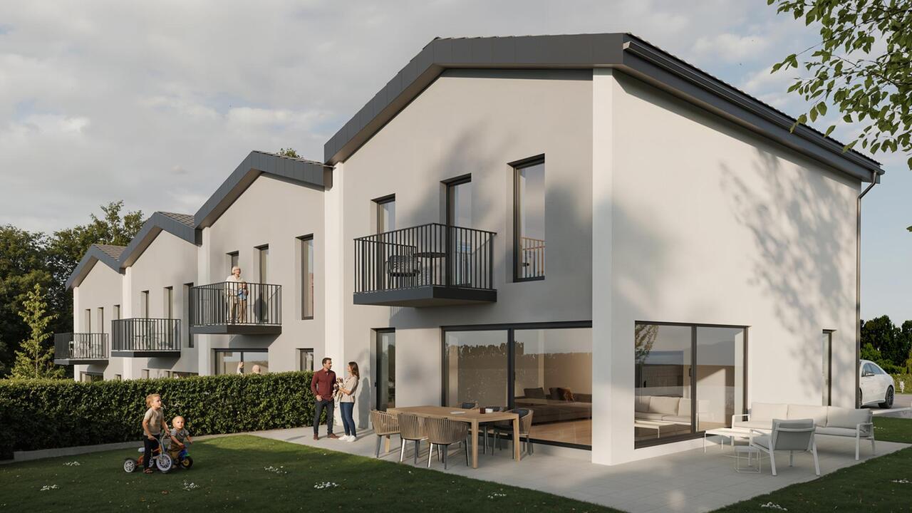 Gletterens Villa contigüe de 5.5 pièces Vue dégagée sur la campagne - Bild 2