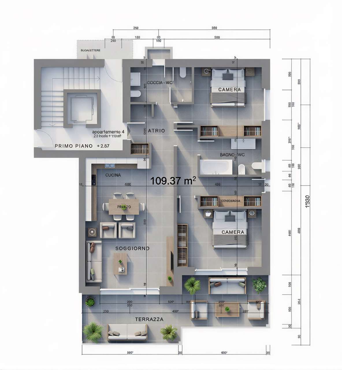Residenza di pregio a Comano, Vendesi Appartamento 3.5 locali 1Piano - Bild 1