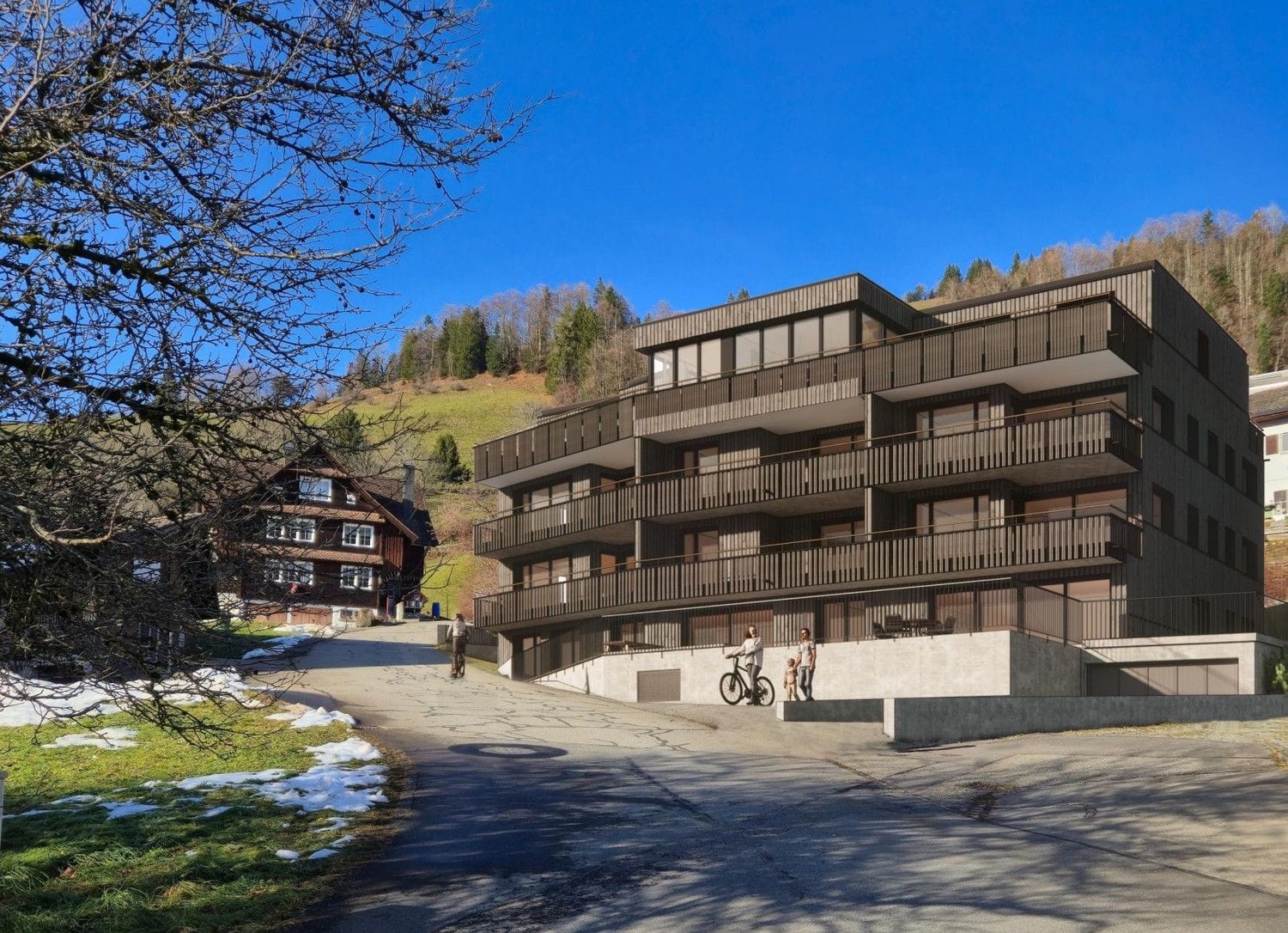 NEUBAU - 4.5-Zimmer-Wohnung mit Seesicht in Euthal - Bild 1