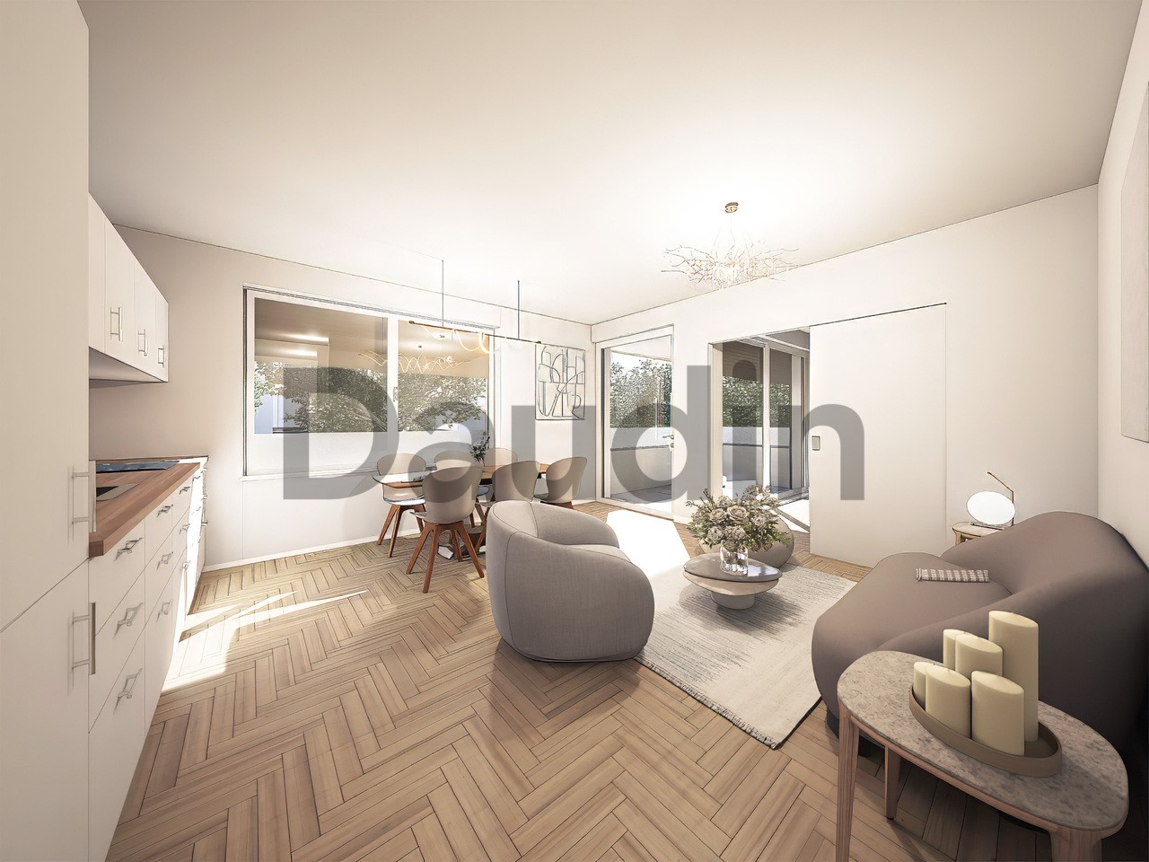 Appartement THPE sur plan de 3 pièces avec balcon - Bild 2