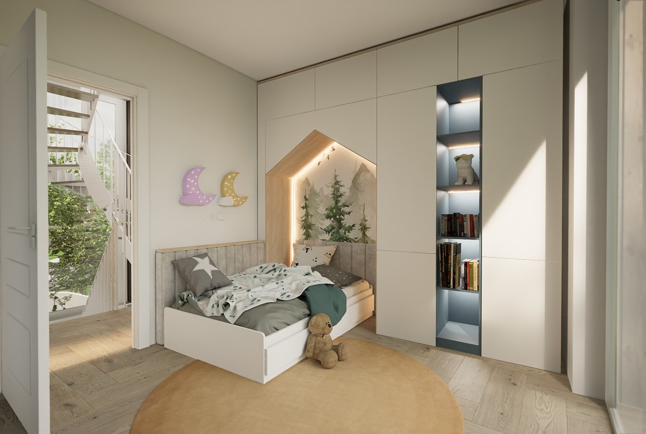 Villas contemporaine à Meyrin - Chambre enfant
