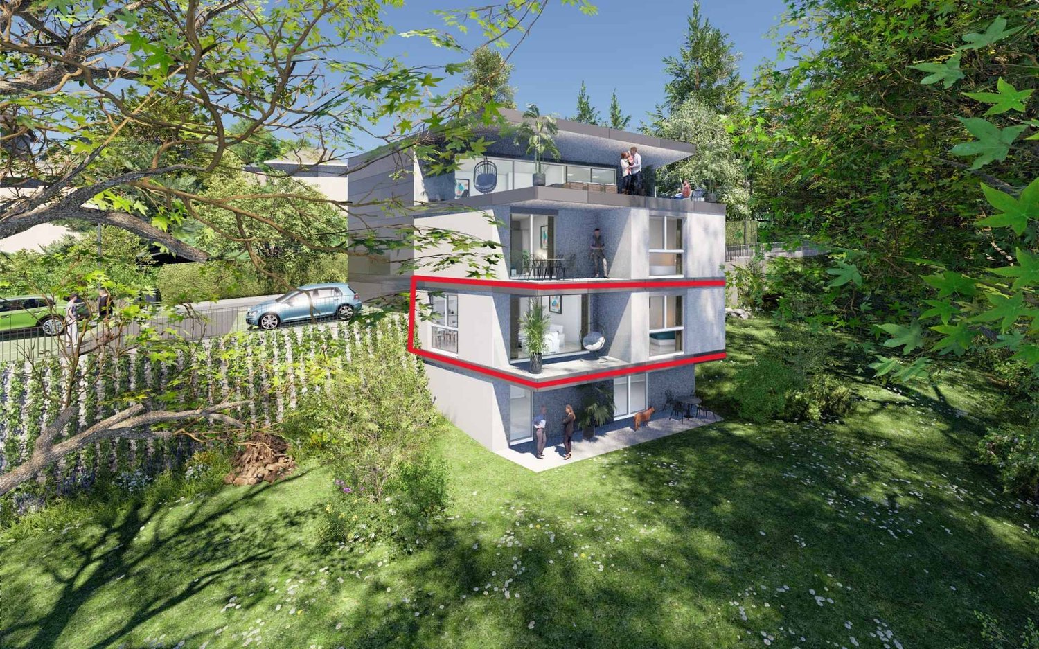 Dernier 4.5 pièces NEUF orienté sud avec balcon - Découvrez-le en immersion 3D ! - Bild 2