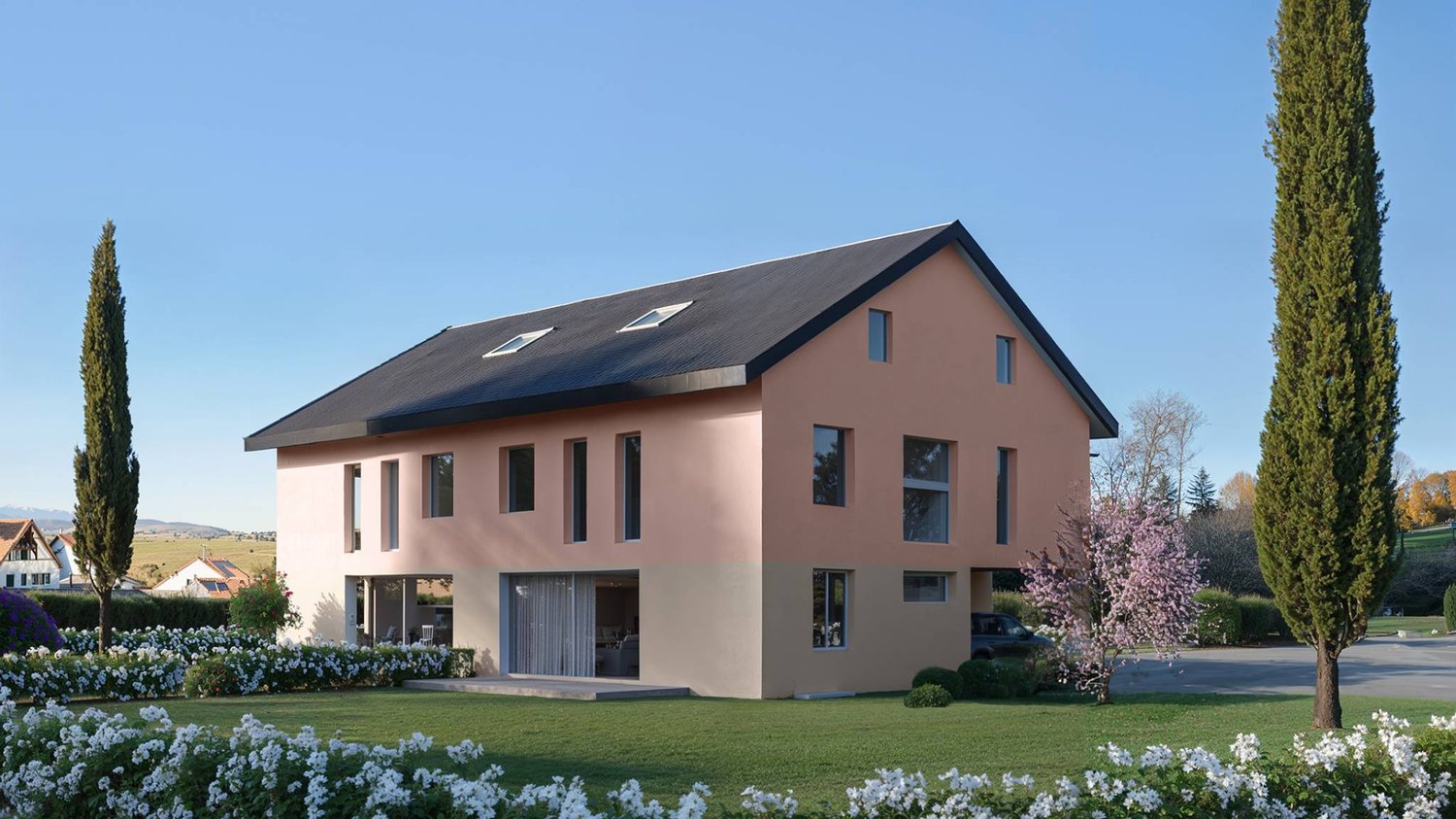 Villa jumelle neuve, idéale pour une famille - Terrasse et jardin