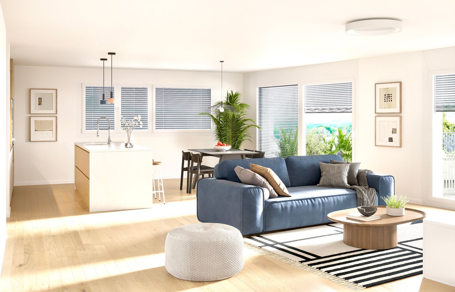 A 13 min de Vevey, ATTALENS, appartement de 4,5 pièces avec terrasse et jardin (lotA01) -  Bild 3